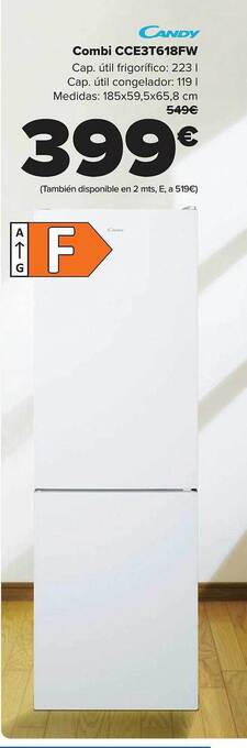 Carrefour Candy combi cce3t618fw oferta
