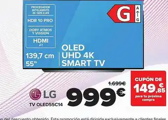 Carrefour Lg tv oled55c14 oferta
