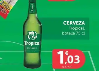 SPAR Tropical Cerveza 75cl oferta