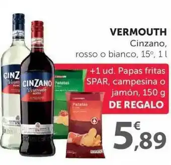 SPAR Vermouth Cinzano Rosso O Bianco 15° 1L oferta