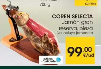 Eroski Coren Selecta jamón Gran Reserva Pieza oferta