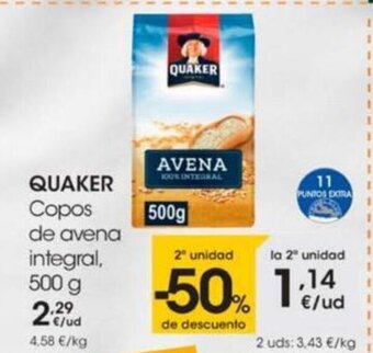 Eroski Quaker Copos de Avena Integral oferta