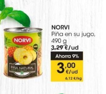 Eroski Norvi Piña En Su Jugo oferta