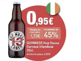 PrimaPrix GUINNESS Hop House Cerveza Irlandesa 33cl. oferta