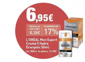 PrimaPrix L'ORÉAL Men Expert Crema 5 Hydra Energetic 50ml. oferta