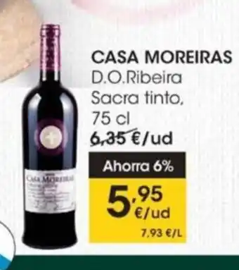 Eroski Casa Moreiras D.O Ribeira Sacra Tinto oferta