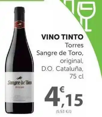 SPAR Sangre De Toro Original Vino Tinto Torres D.o. Cataluña 75cl oferta