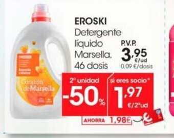 Eroski Eroski Detergente Liquido Marsella oferta