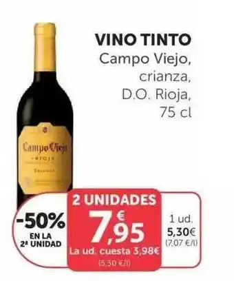 SPAR Campo Viejo Vino Tinto Crianza D.o. Rioja 75cl oferta