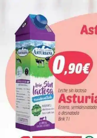 SPAR Asturiana Leche Sin Lactosa 1L oferta