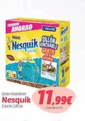 SPAR Nestle Nesquik Cacao Instantaneo 2,85kg oferta
