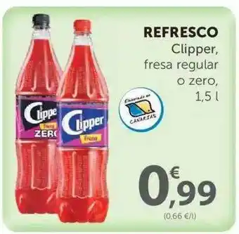 SPAR Clipper Fresa Regular O Zero Refresco 1.5L oferta