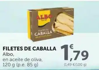 SPAR Filetes De Caballa Albo En Aceite De Oliva 120g oferta