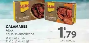SPAR Albo Calamares En Salsa Americana O En Su Tinta 112g oferta