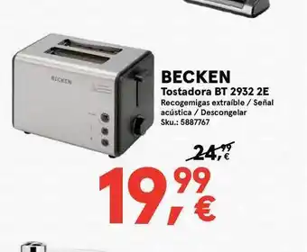 Worten BECKEN Tostadora BT 2932 2E oferta