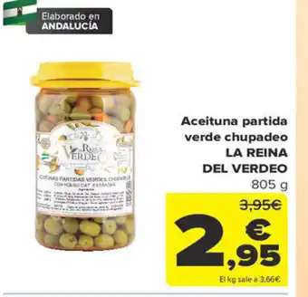 Carrefour La Reina Del Verdeo Aceituna Partida Verde Chupadeo oferta