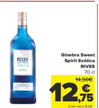 Carrefour Rives Ginebra Sweet Spirit Exótica oferta