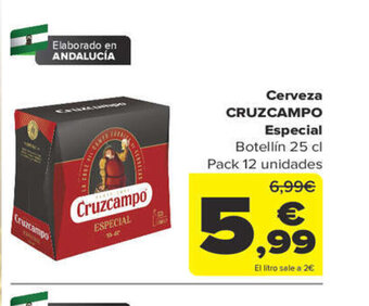 Carrefour Cruzcampo Cerveza Especial oferta