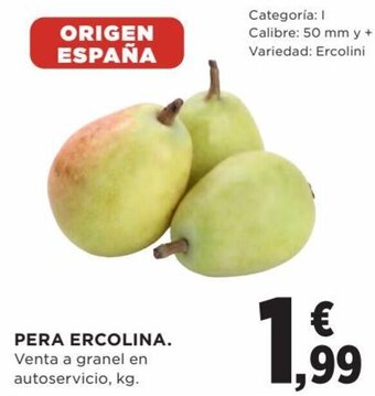 Hipercor Pera Ercolina oferta