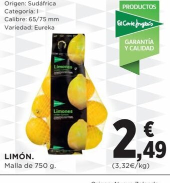 Hipercor Limón oferta