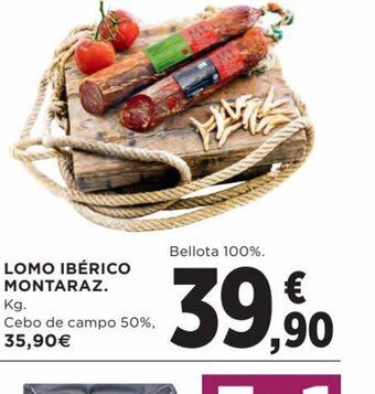 Hipercor Lomo Ibérico Montaraz oferta