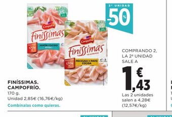 Hipercor Finissimas. Campofrio. oferta