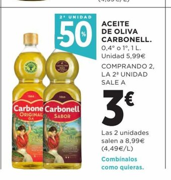 Hipercor Aceite De Oliva Carbonell. oferta