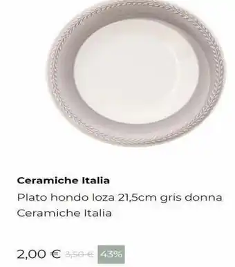 Ohgar Plato hondo oferta