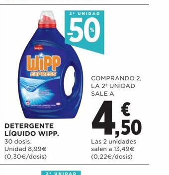 Hipercor Detergente Liquido wipp oferta