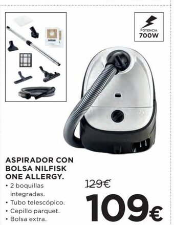 Hipercor Aspirador Con Bolsa Nilfisk One Allergy oferta