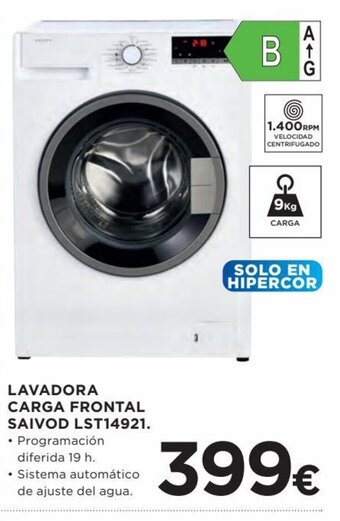 Hipercor Lavadora Carga Frontal Saivod LST14921 oferta