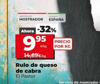 Maxi Dia Rulo de queso de cabra el pastor oferta