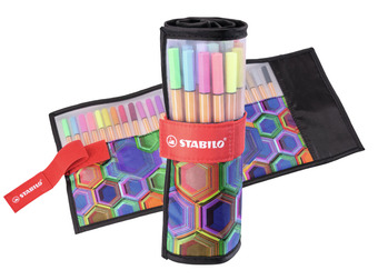 Alcampo Estuche 25 rotuladores stabilo rollerset oferta