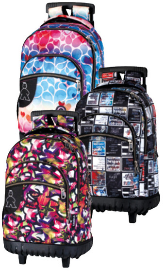 Alcampo Mochila 2 compartimentos con trolley reforzado campro oferta
