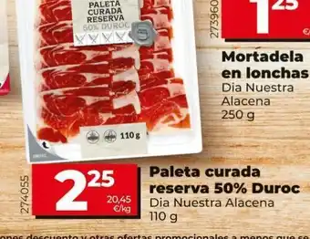 Maxi Dia Paleta curada reserva 50% duroc oferta