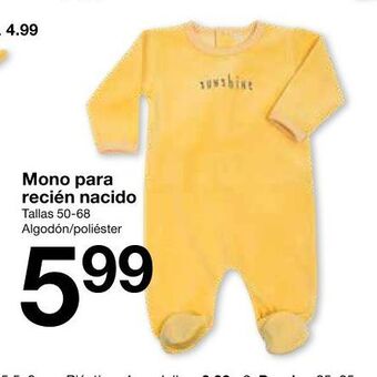 Zeeman Mono para recién nacido oferta