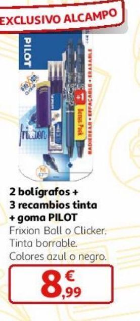 Alcampo Bolígrafos pilot oferta