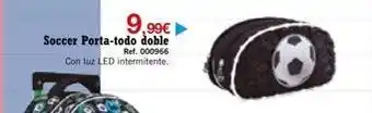 DRIM 9,99€ soccer porta-todo doble ref. 000966 con luz led intermitente. oferta