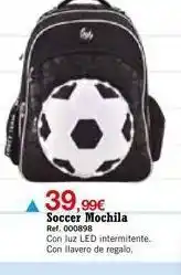 DRIM 39,99€ soccer mochila ref. 000898 con luz led intermitente. con llavero de regalo. oferta