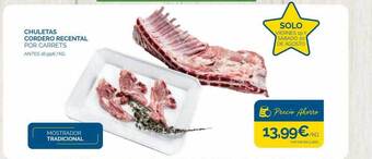 Cash Ecofamilia Chuletas cordero recental oferta