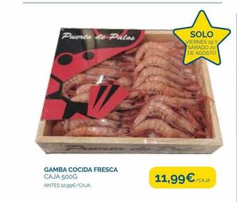 Cash Ecofamilia Gamba cocida fresca oferta