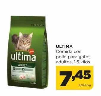 Alimerka Ultima comida con pollo para gatos adultos oferta