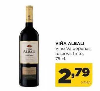 Alimerka Viña albali vino valdepeñas reserva tinto oferta