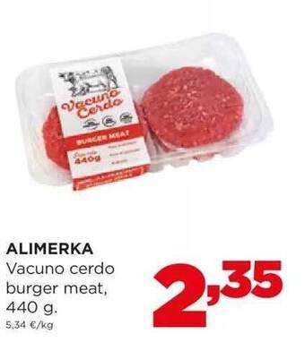Alimerka Alimerka vacuno cerdo burger meat oferta