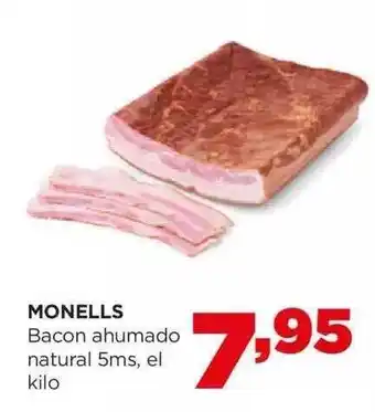 Alimerka Monells bacon ahumado natural 2ms oferta