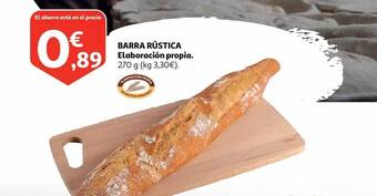 Alcampo Barra rústica oferta