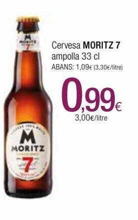 Condis Cervesa moritz 7 ampolla oferta