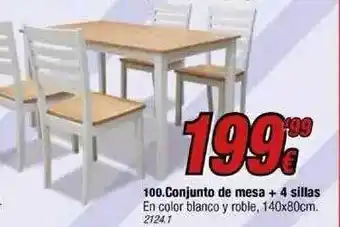 Rapimueble Conjunto de mesa + 4 sillas oferta