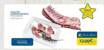 Supermercados La Despensa Chuletas cordero recental oferta