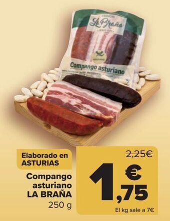 Carrefour Compango asturiano la braña oferta